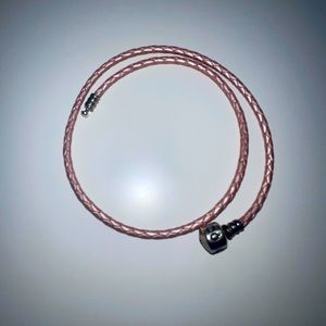 Pandora double wrap leather bracelet